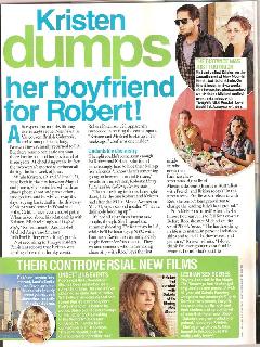 Scan de Life & Style Kristen Se Deshase De Su Novio Por Robert