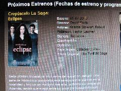 FECHa DE ESTRENO DE ECLIPSE EN MEXICO