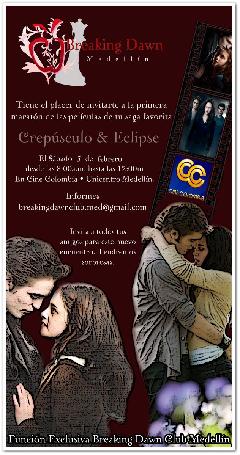 Funcion Especial de Peliculas de la Saga para Twilighters Colombianos