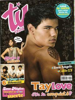 Taylor lautner en la Revista tú Argentina