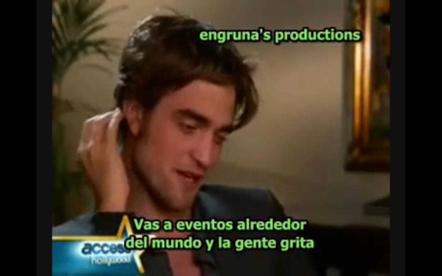 Twilight - Rob Pattinson en Access Hollywood (p1) subs español